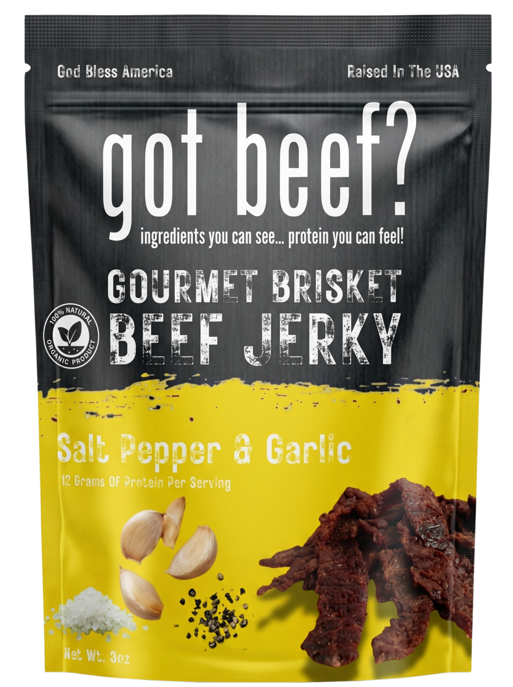 Salt, Pepper & Garlic 3oz Bag