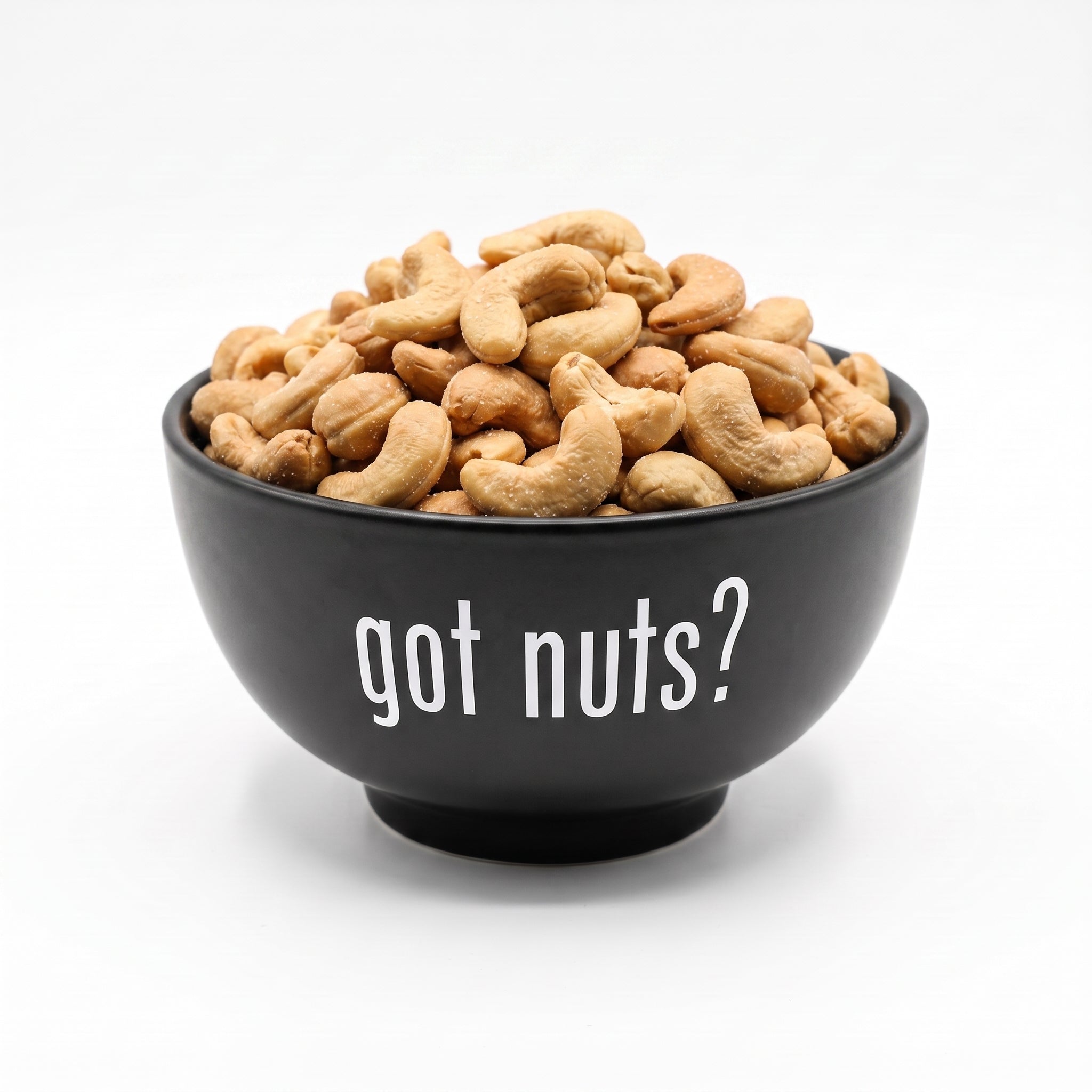 Roasted Salted Cashews in a Got Nuts bowl