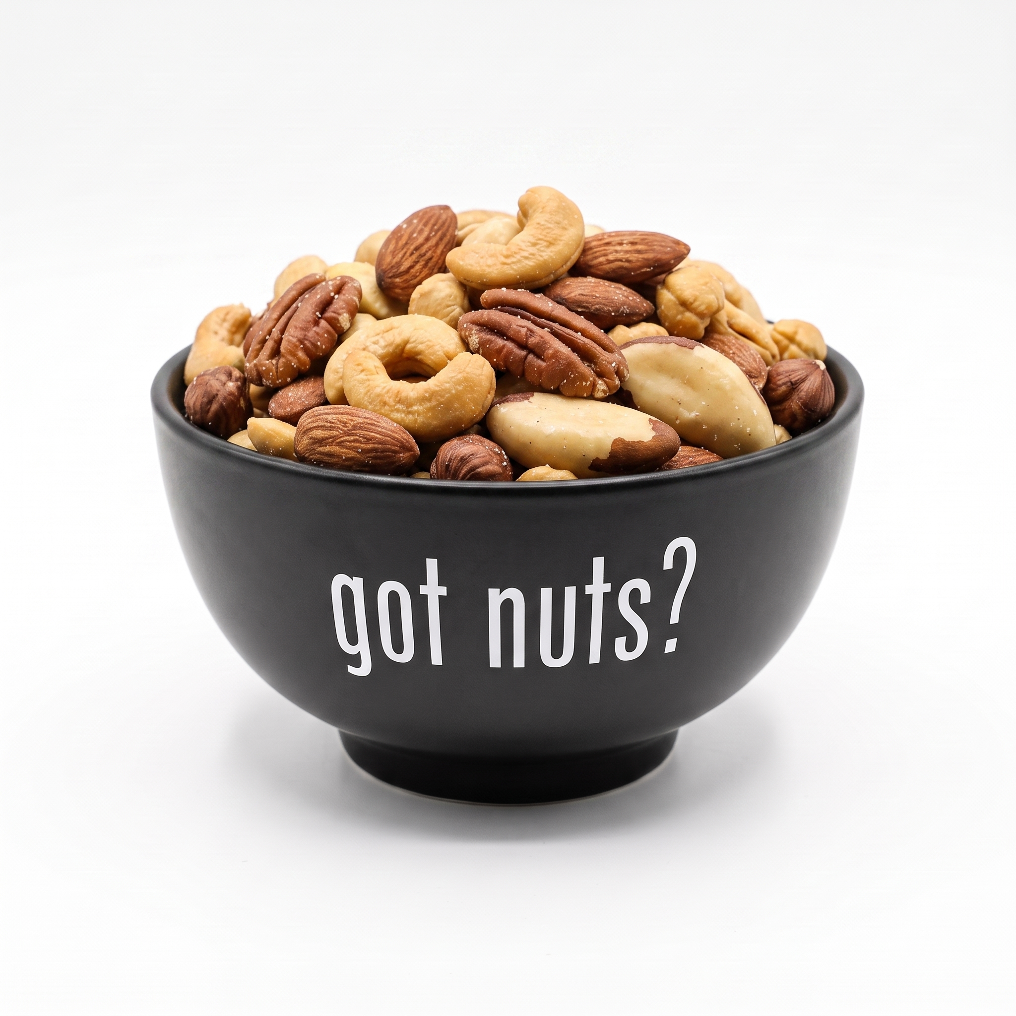 Fancy Mixed Nuts in a Got Nuts bowl