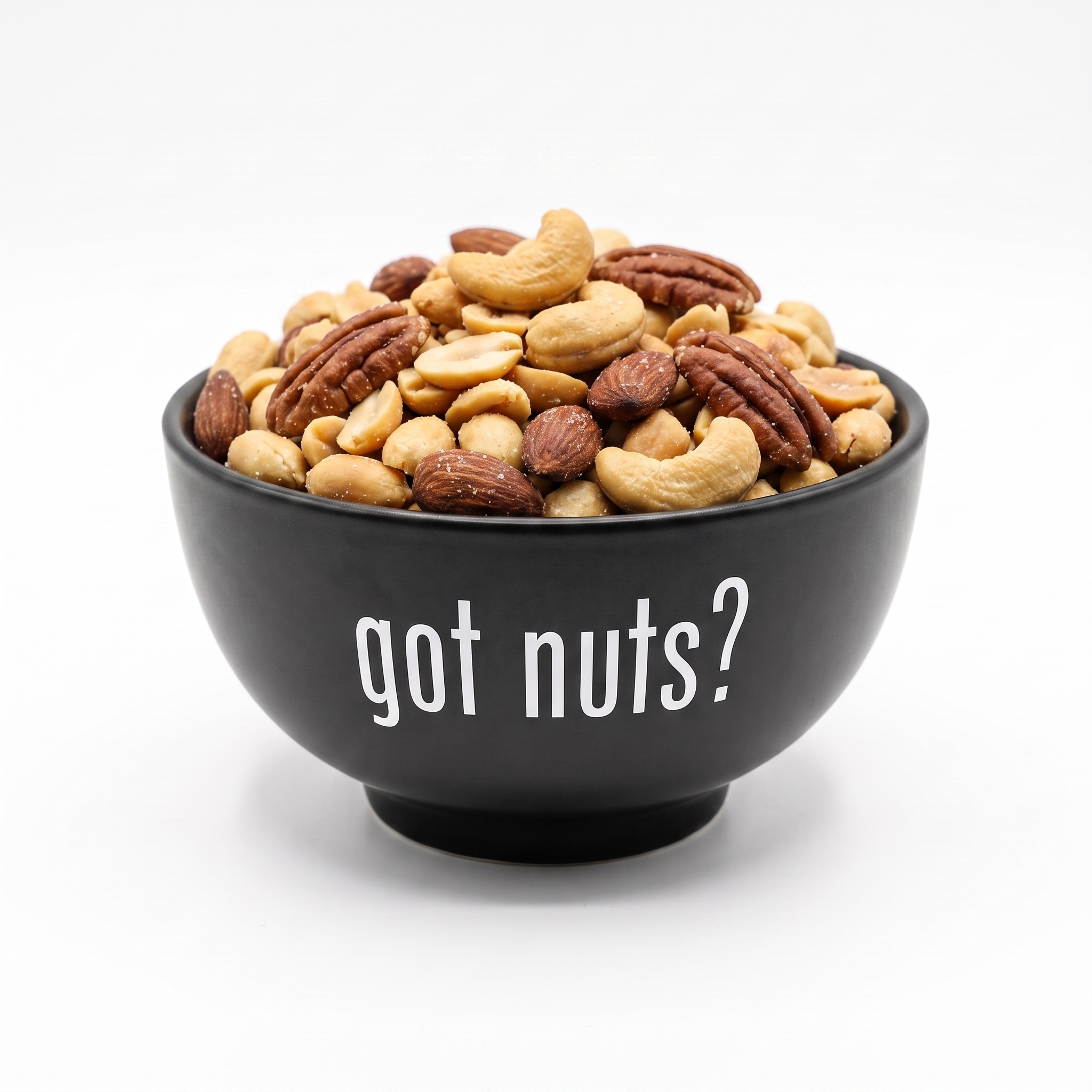Roasted Salted Mixed Nuts in a Got Nuts bowl