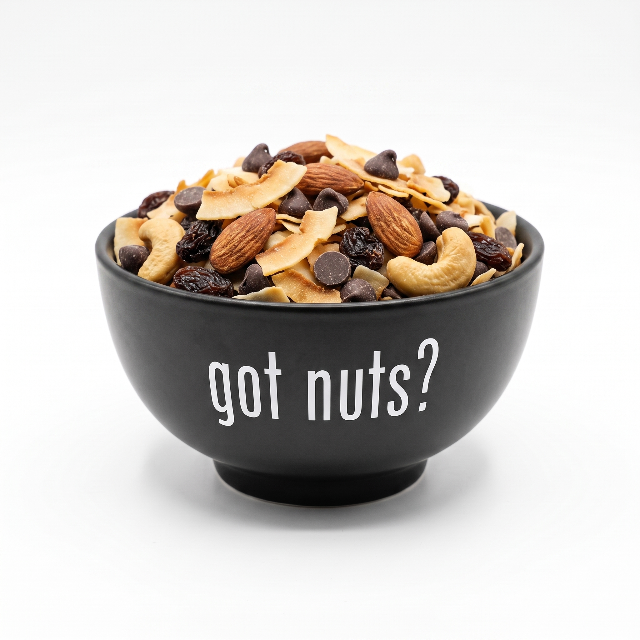Coconut Trail Mix in a Got Nuts bowl