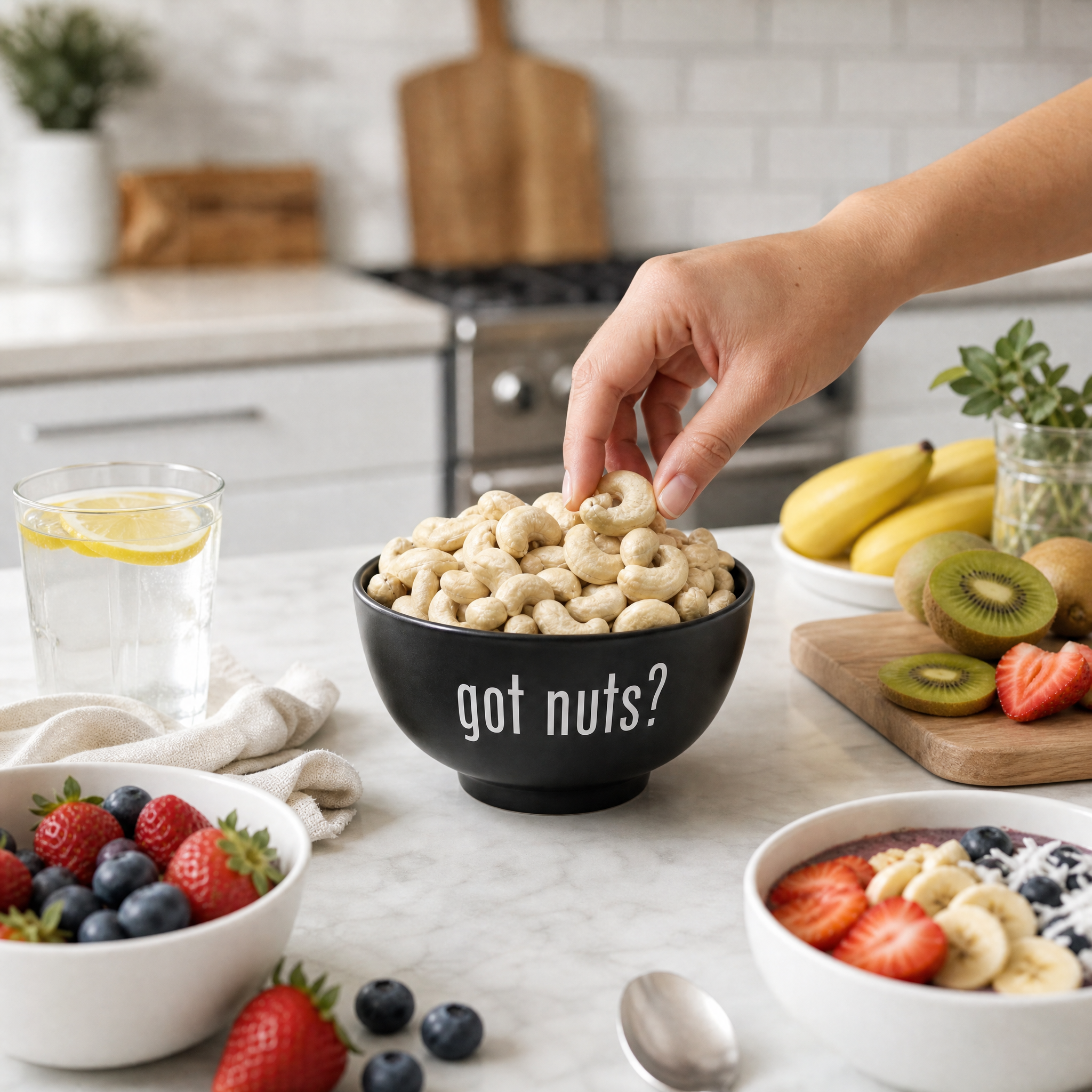 Raw Cashews lifestyle in-use shot