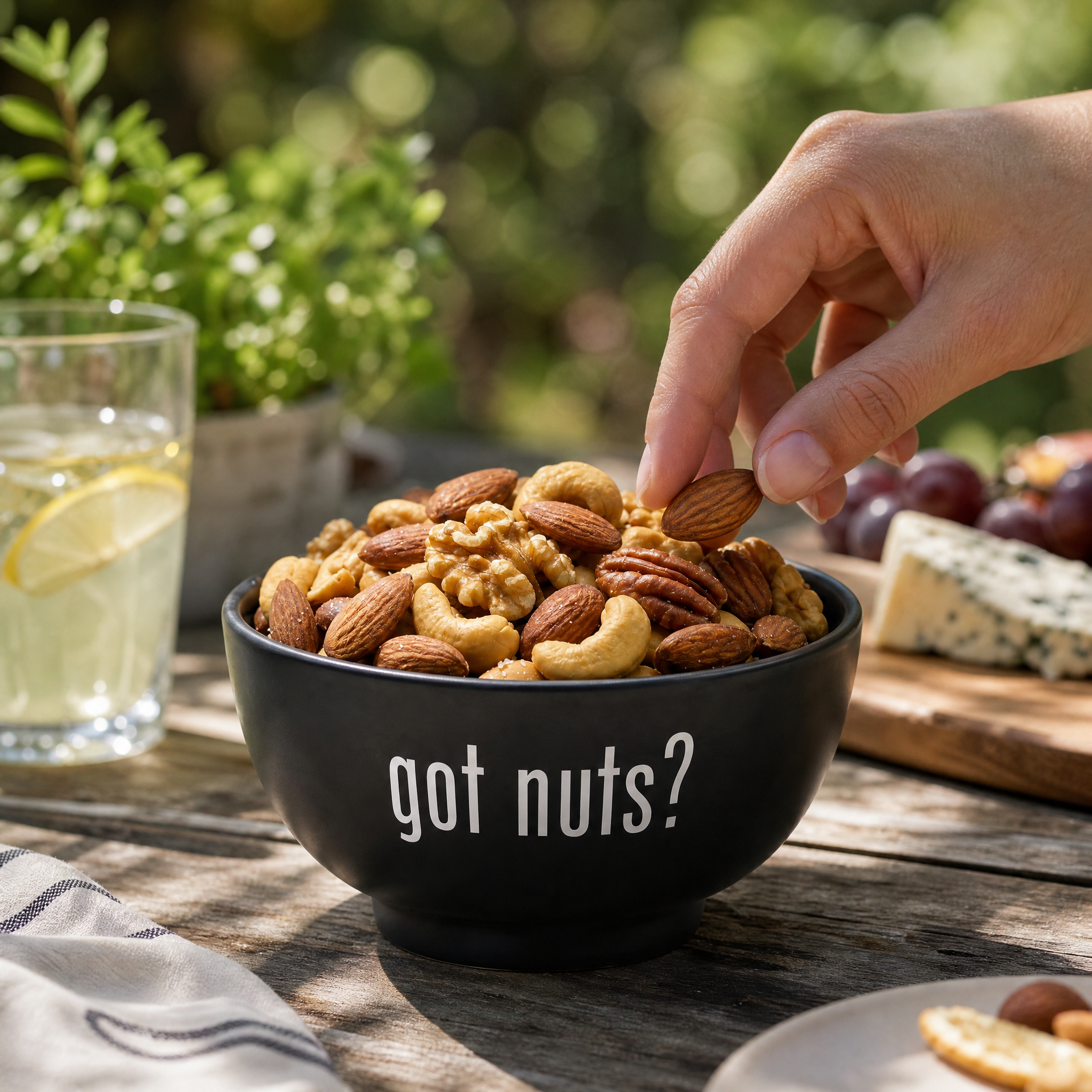 Roasted Mixed Nuts lifestyle in-use shot
